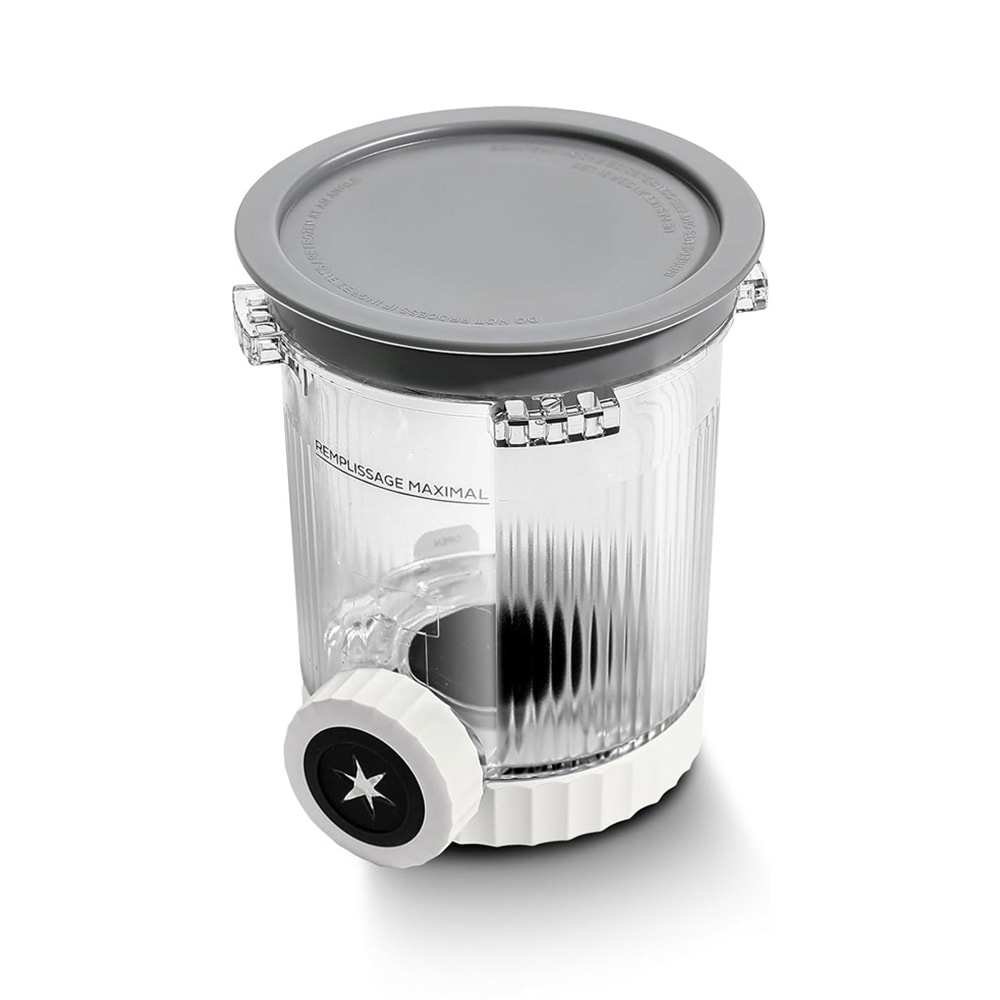 Iskrembeholder til Ninja Creami Swirl NC700/NC701 / grå beholder med lokk / 473 ml iskremkrukke