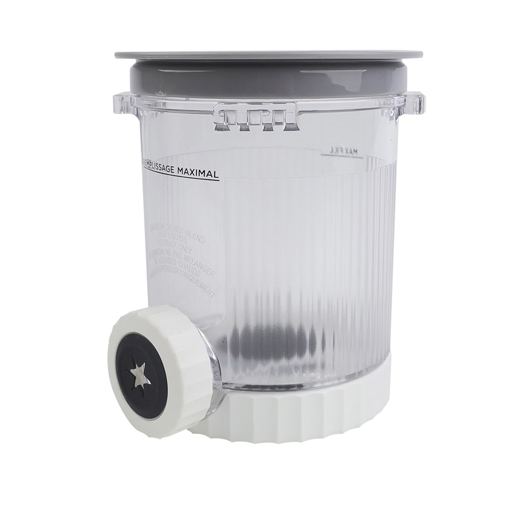 Iskrembeholder til Ninja Creami Swirl NC700/NC701 / grå beholder med lokk / 473 ml iskremkrukke