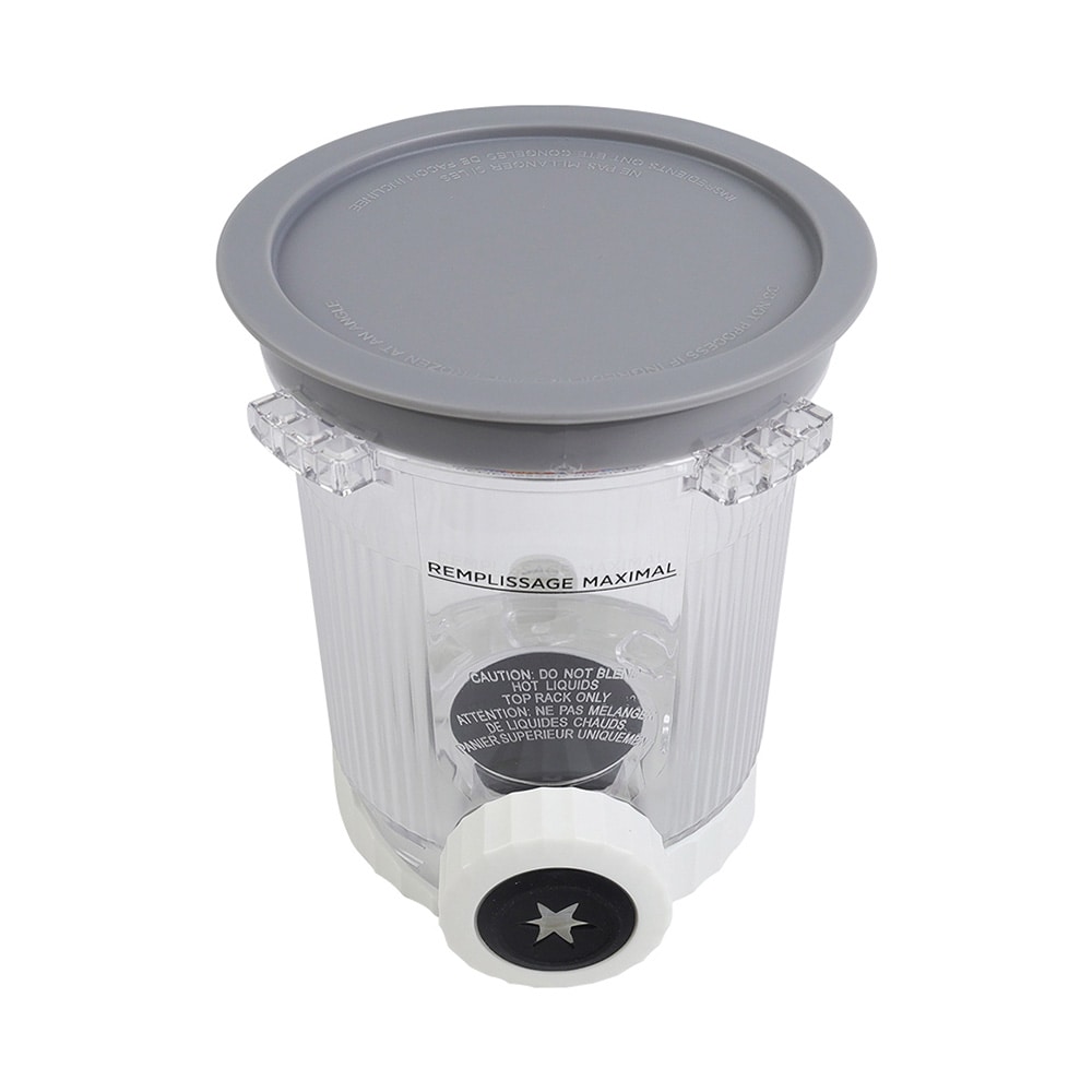 Iskrembeholder til Ninja Creami Swirl NC700/NC701 / grå beholder med lokk / 473 ml iskremkrukke