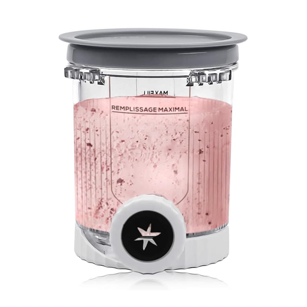 Iskrembeholder til Ninja Creami Swirl NC700/NC701 / grå beholder med lokk / 473 ml iskremkrukke
