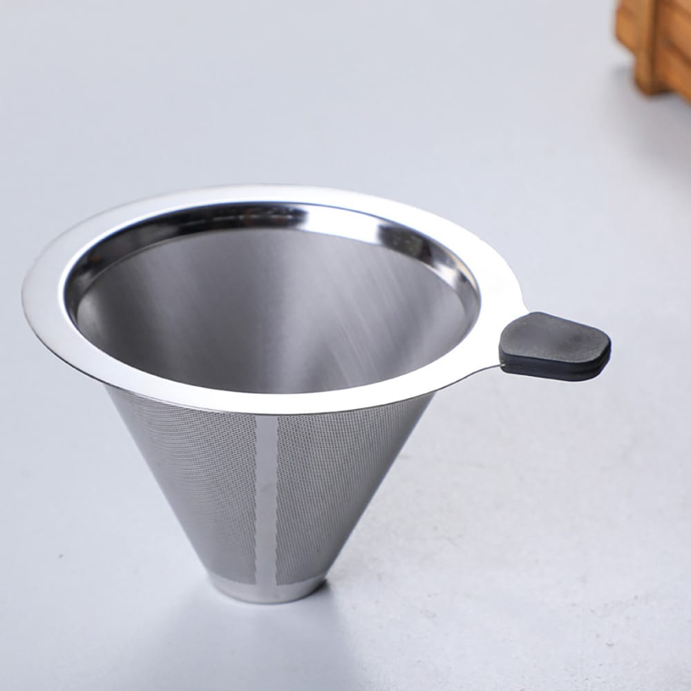 Pour-over-brygger i glass med filter og korkhåndtak, 600 ml / Kaffebrygger for manuell brygging