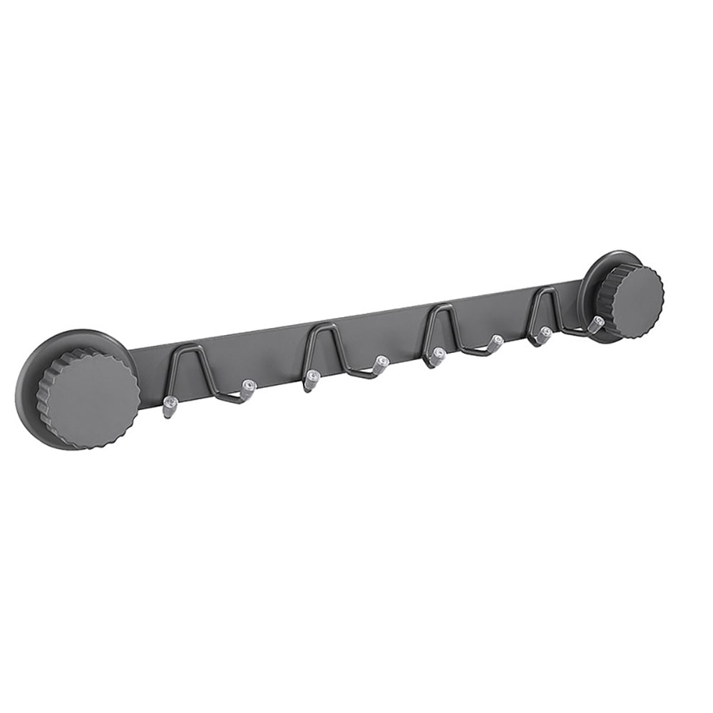 Kroklist med sugekopper / grå håndkleholder i rustfritt stål / krokholder uten boring