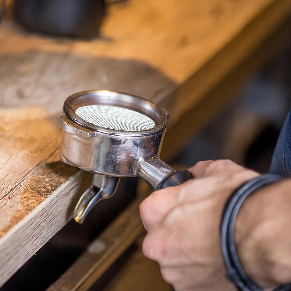 Puckfilter 58,5 mm 3-pakning / espresso puck screen i 316 rustfritt stål 150 μm / espressofilter – sølv