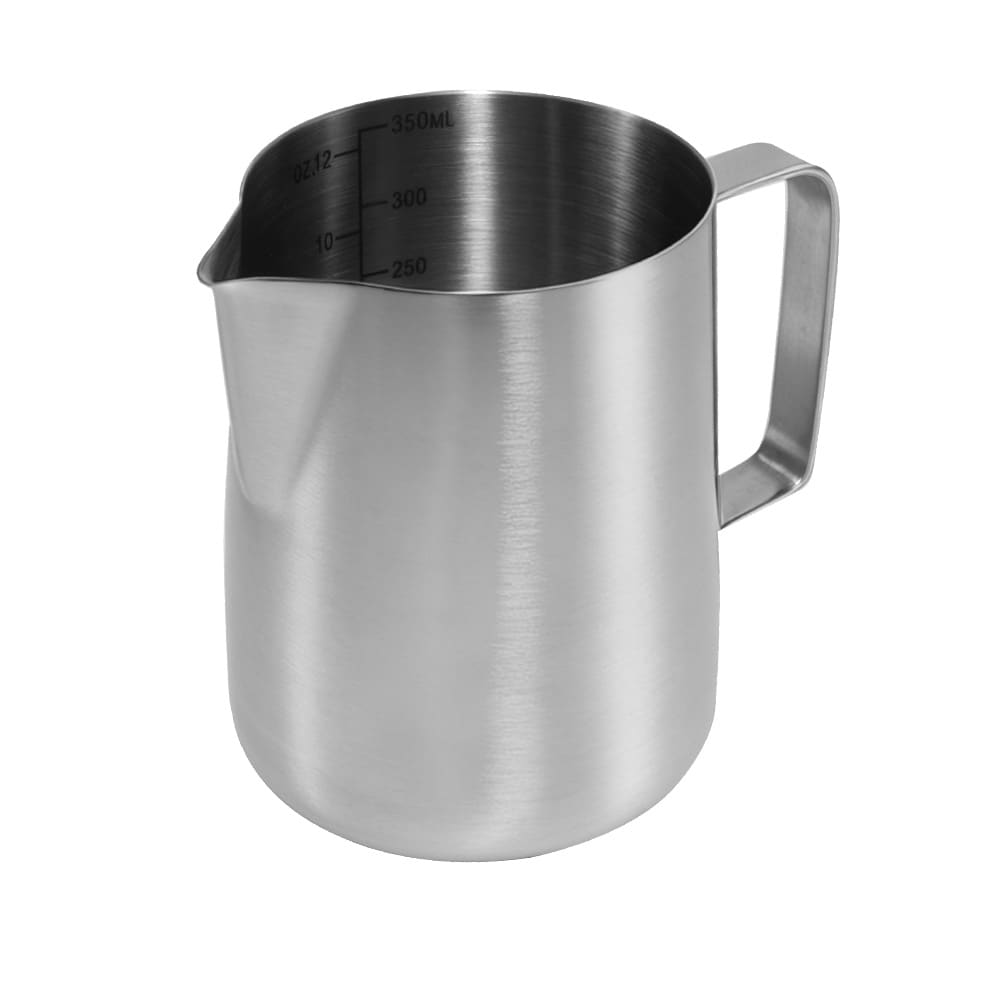 Melkeskummekanne 350 ml / melkekanne i rustfritt stål med latte art-penn / baristautstyr