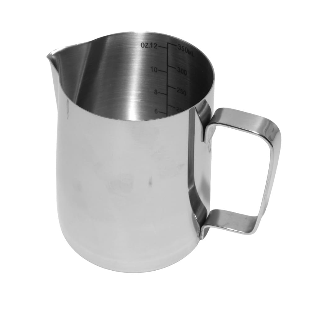 Melkeskummekanne 350 ml / melkekanne i rustfritt stål med latte art-penn / baristautstyr