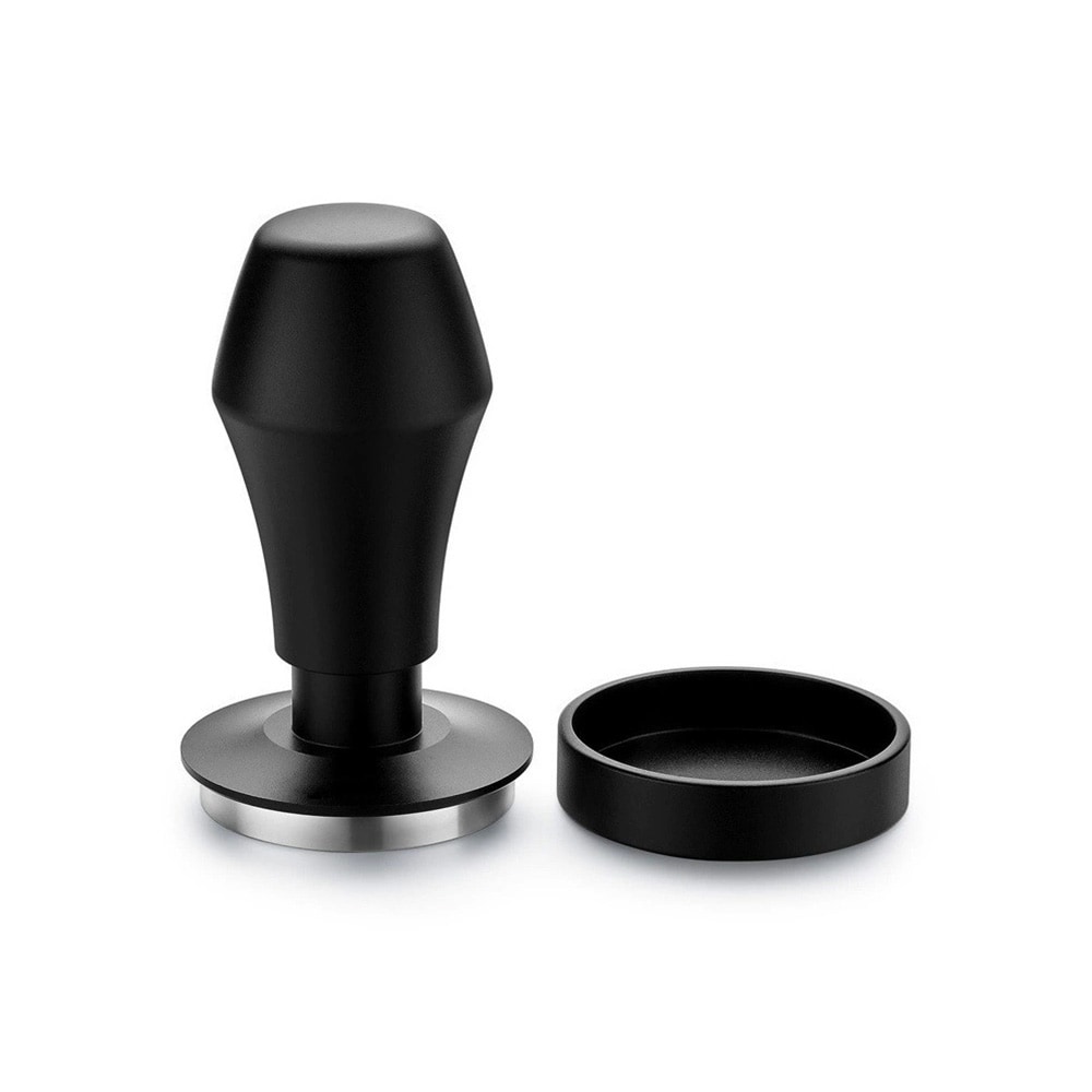 Fjærbelastet kaffetamper 58 mm / tamper med flat base / espressotilbehør og baristautstyr
