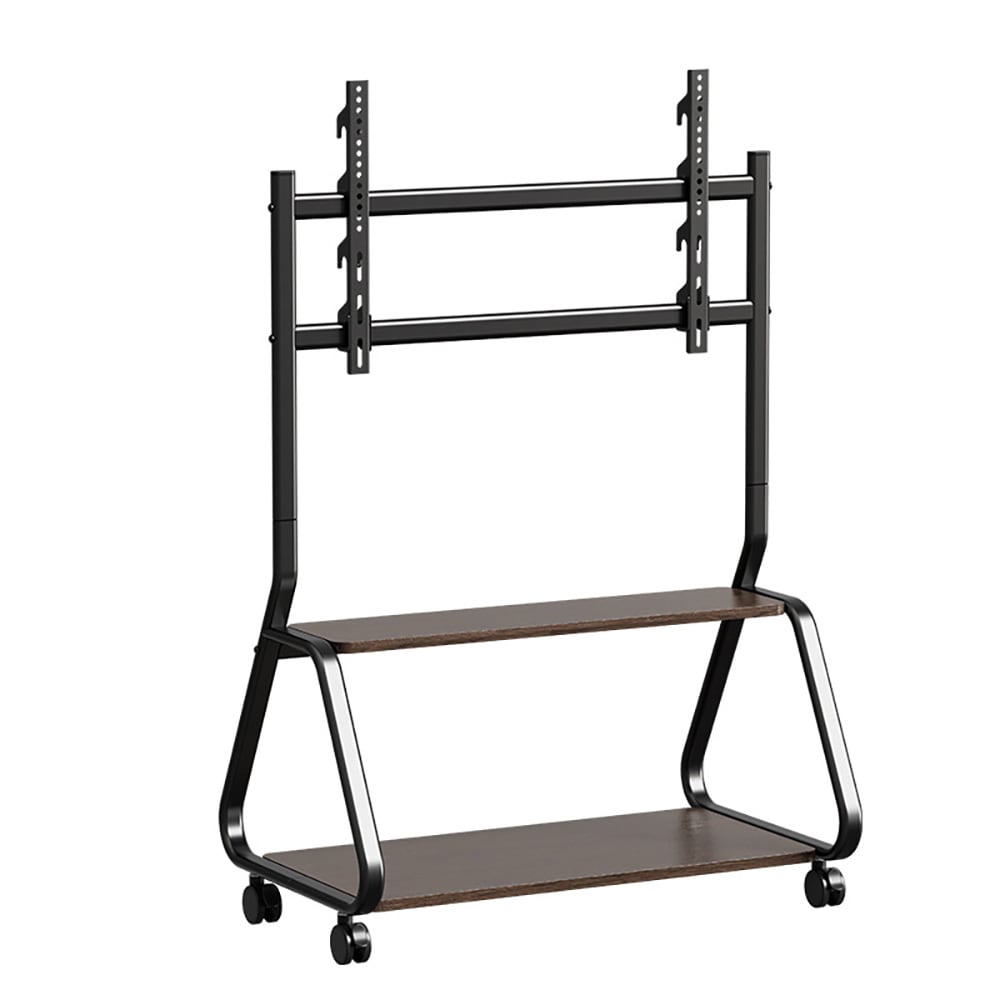 Gulvstativ for TV 32–75″ / TV-stativ med hjul, 2 hyller og VESA 800 × 400 mm