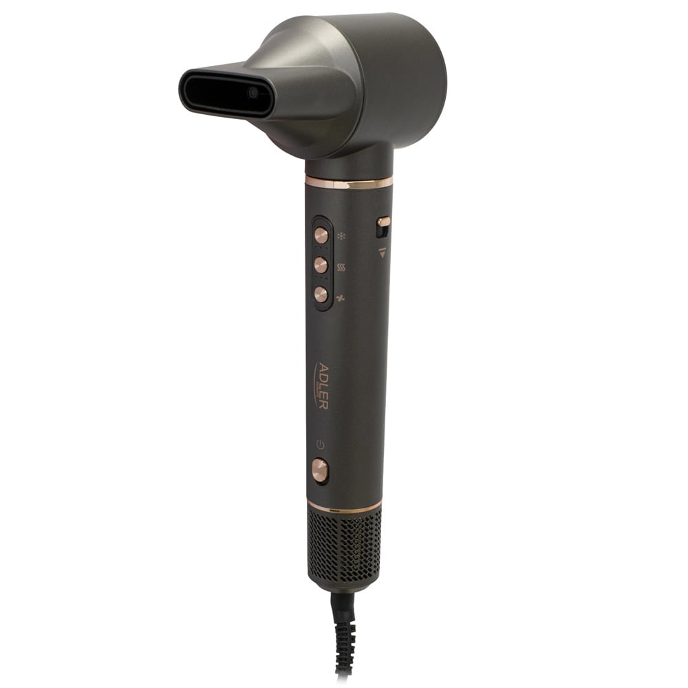 Adler hårstyler 7-i-1 1400 W / hårfønerbørste med ionisk teknologi / varmluftsbørste med tilbehør
