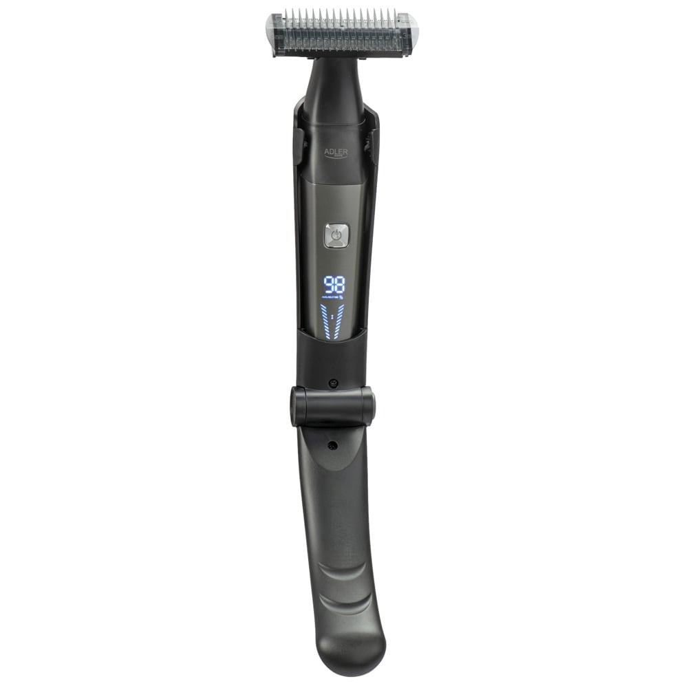 Adler kroppstrimmer med sammenleggbart håndtak / Kroppsbarbermaskin med langt håndtak