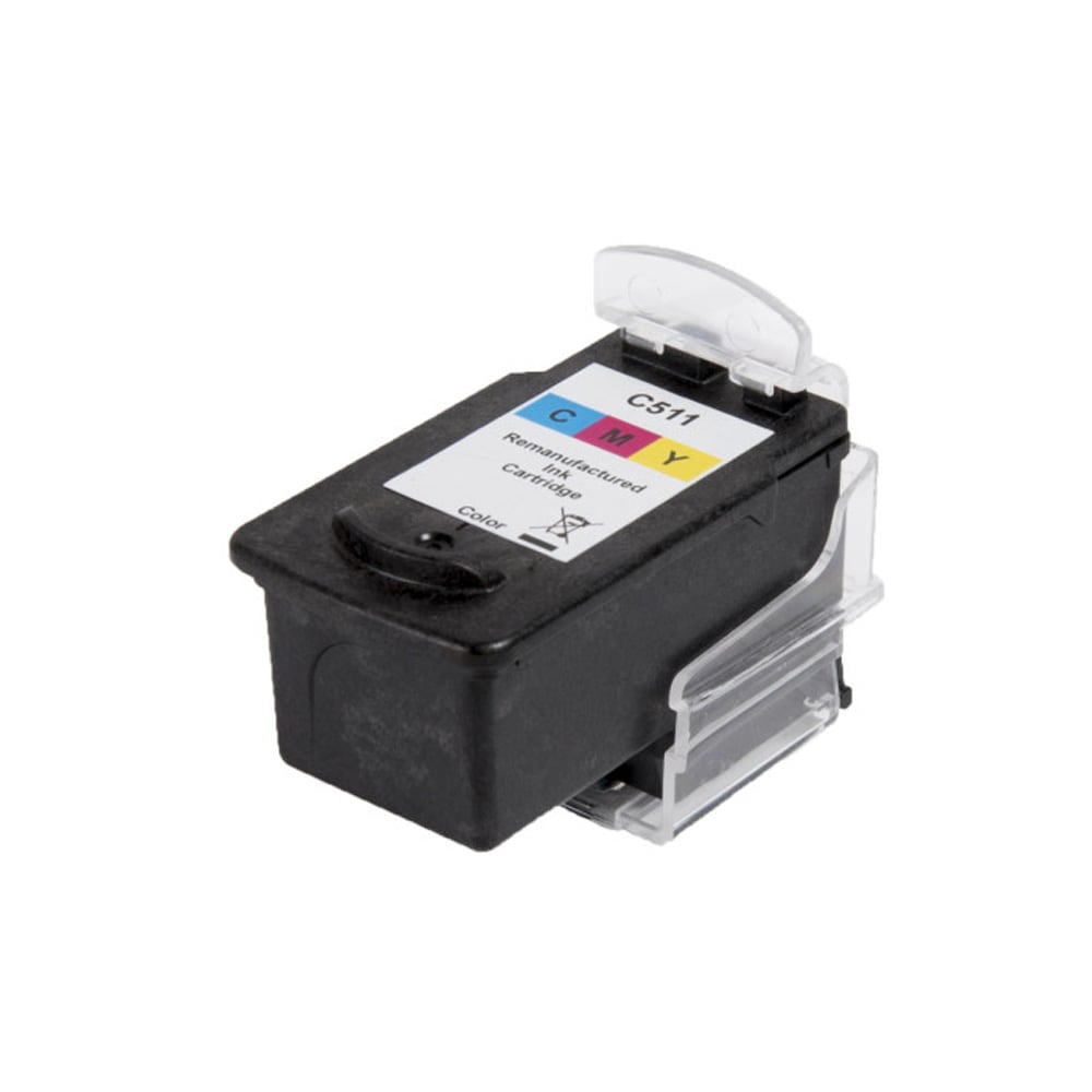 Blekkpatron til Canon CL511 / renoverte fargepatron 2972B001 / erstatter CL511
