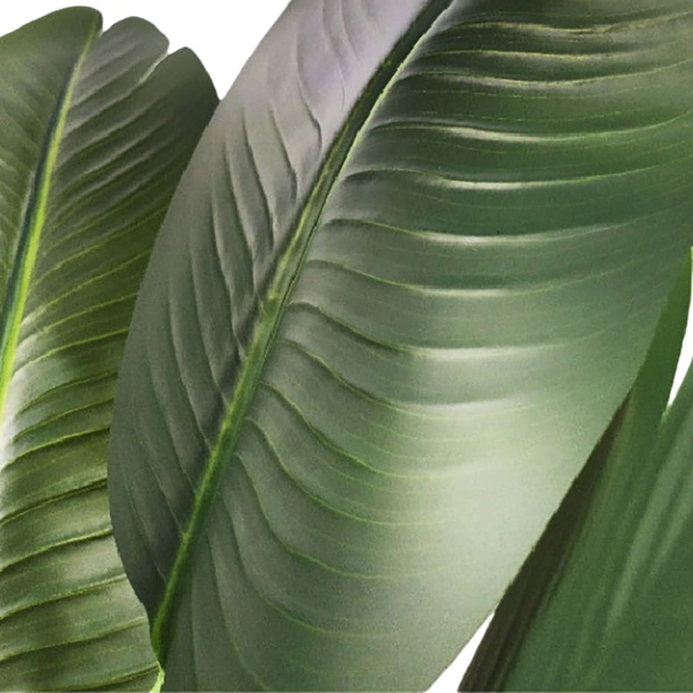 Kunstig palme / palmetre i potte / tropisk kunstplante 120 cm – grønn/svart