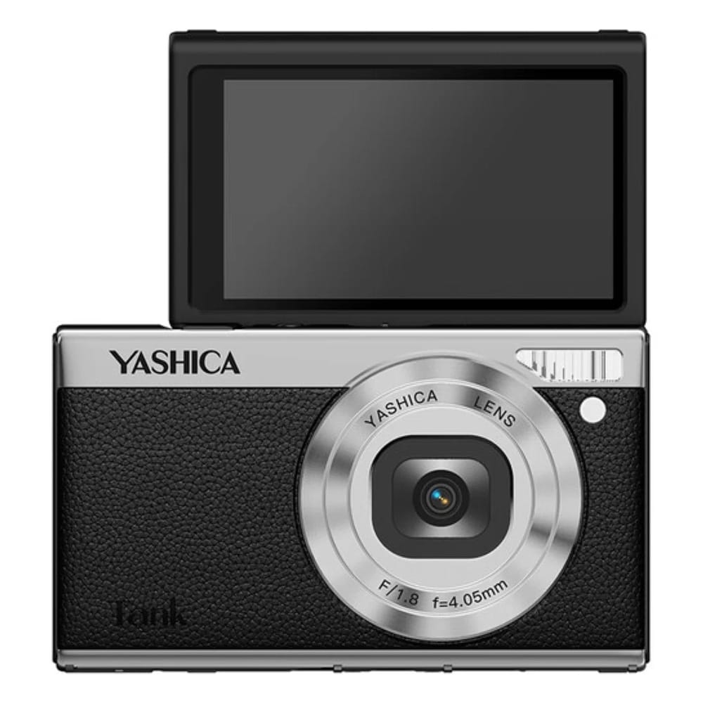 Yashica Tank digitalkamera – Svart / Kompaktkamera / Digitalkamera med dreibart objektiv