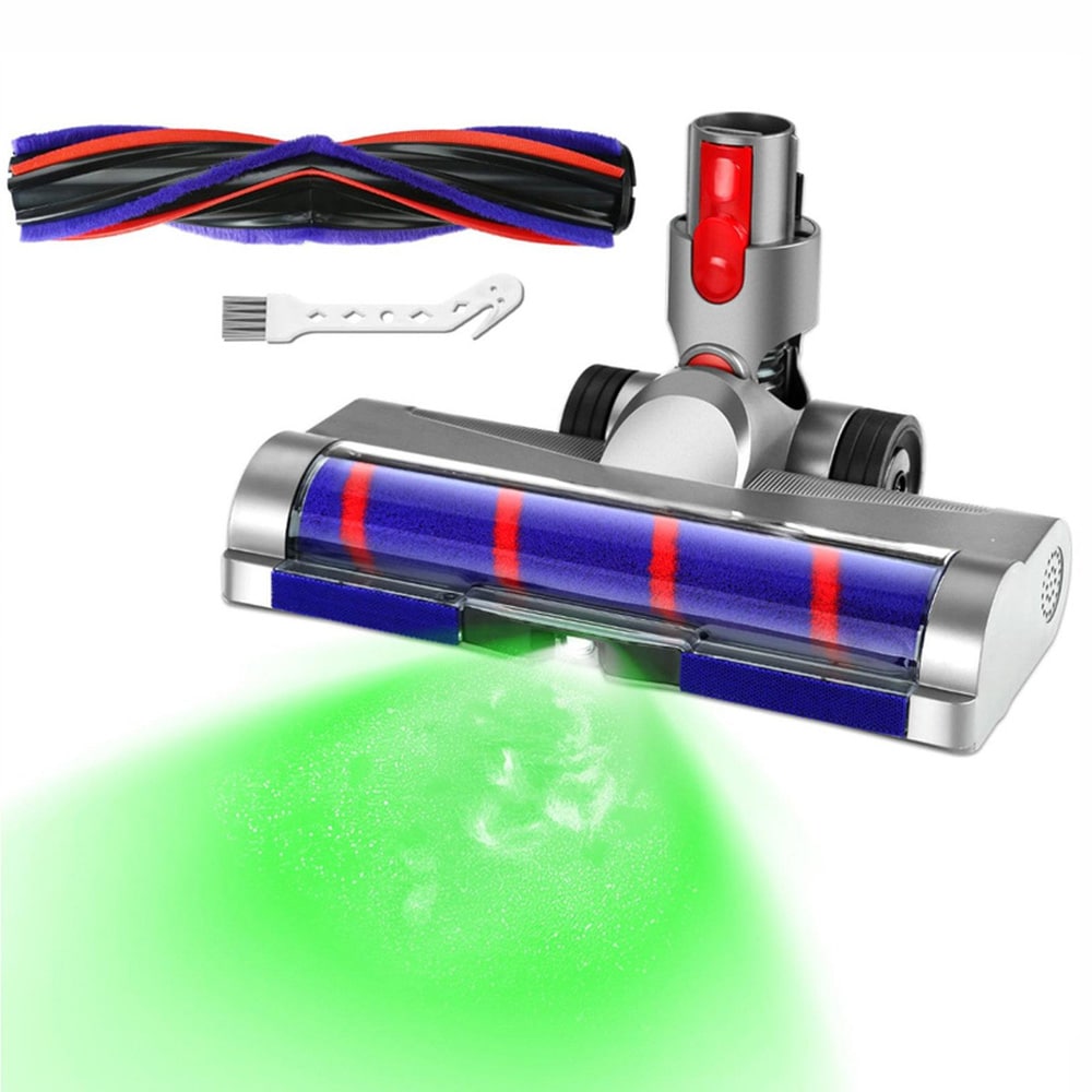 Støvsugermunnstykke med LED til Dyson V7, V8, V10, V11 og V15 / Gulvmunnstykke / Støvsuger børste