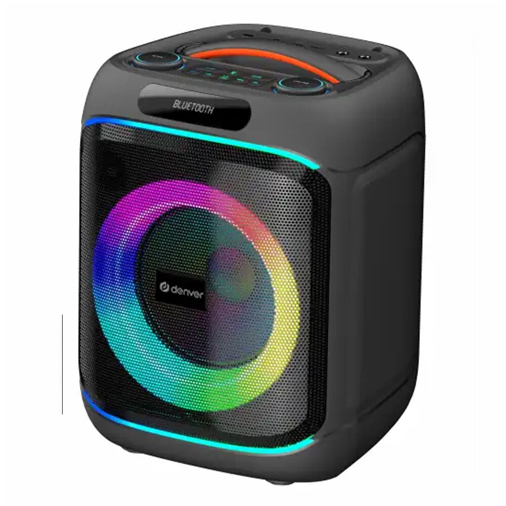 Denver BPS-270 festhøyttaler 40 W RMS / Bluetooth-høyttaler med LED-lys, TWS og mikrofon