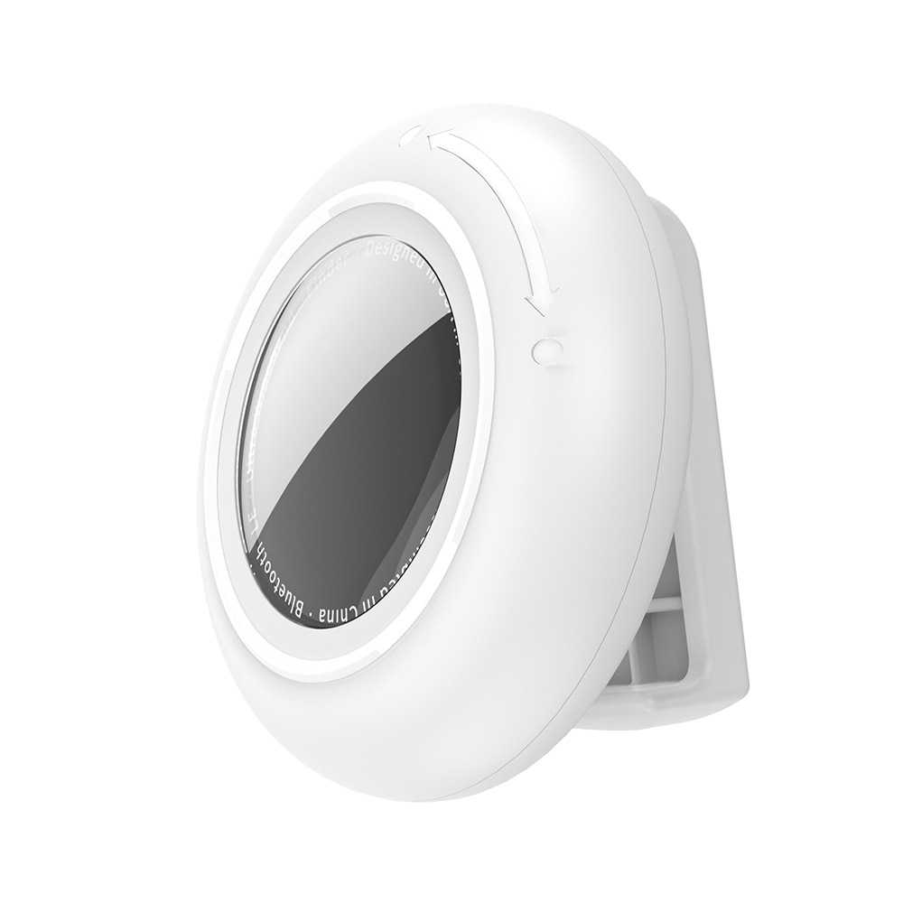 Beskyttelsesetui med klips for Apple AirTag (1/2) – Hvit / AirTag-etui / Etui til sporingsbrikke