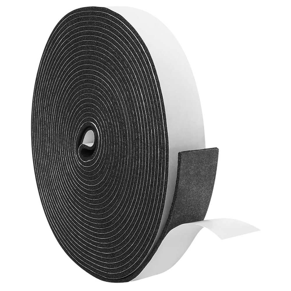 Selvklebende lydisoleringslist i EVA-skum – 2 cm × 5 m / Skumtettingslist / Lyddempingslist