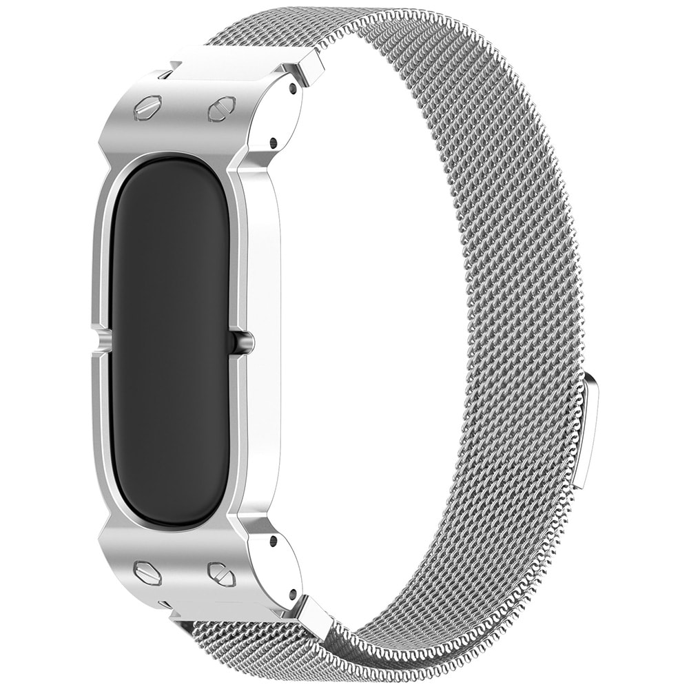 Magnetisk klokkerem til Google Fitbit Air – Sølv / Metallrem / Magnetrem