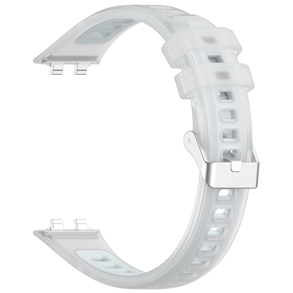 Silikonarmbånd til Huawei Band 11 Pro – Hvit / Jelly-armbånd / Armbånd til smartklokke