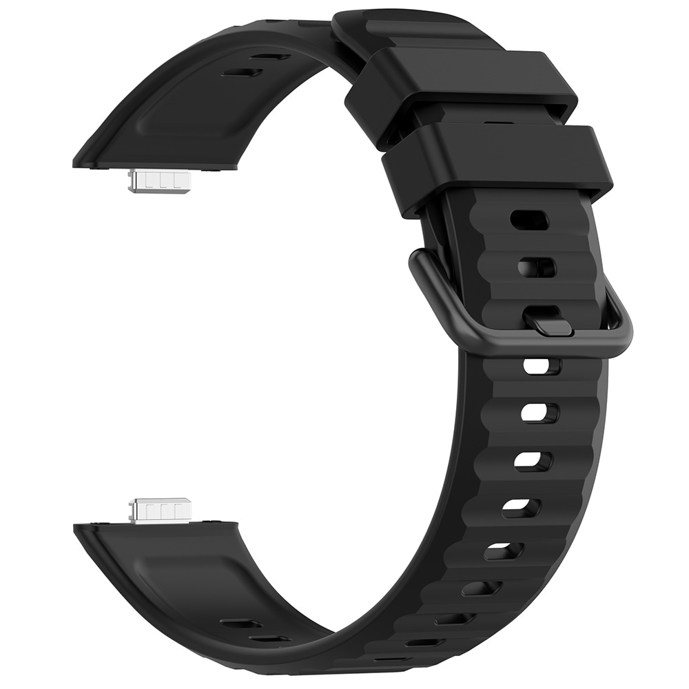 Silikonarmbånd til Huawei Watch Fit5 Pro – Svart / Silikonrem / Armbånd til smartklokke