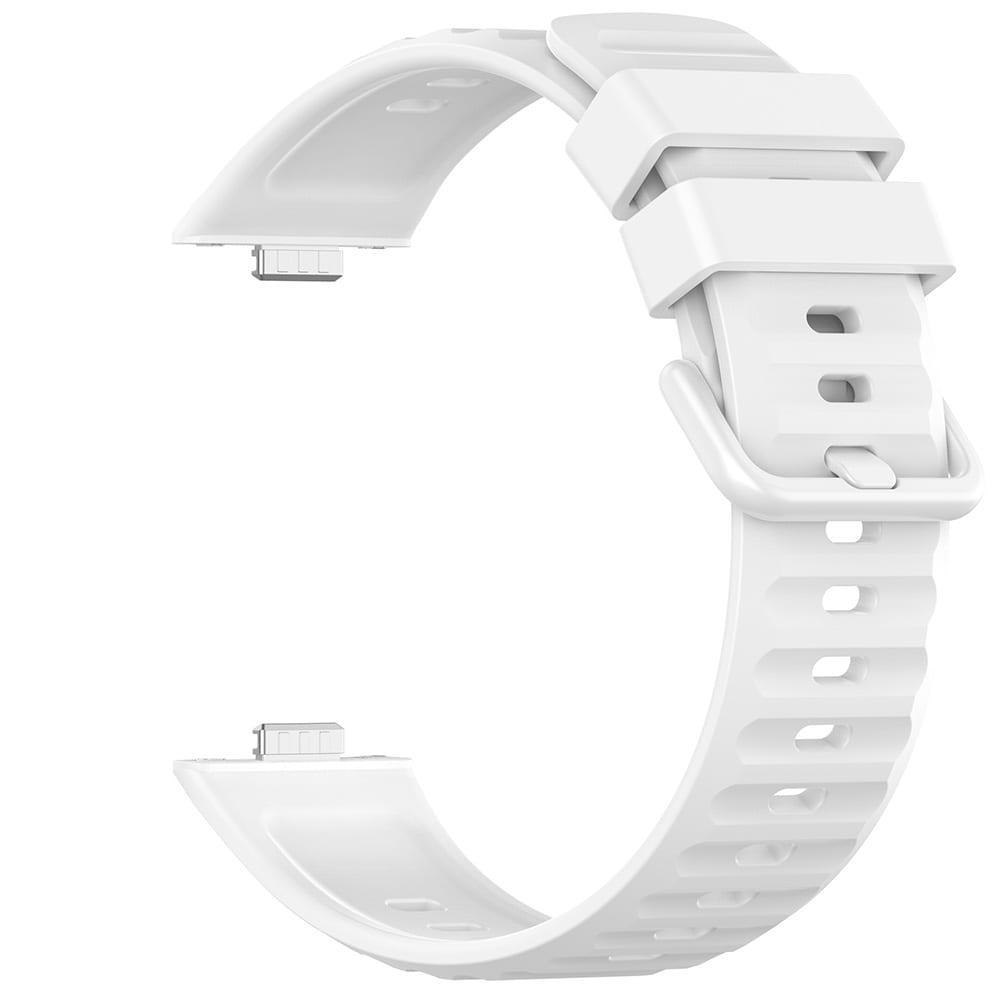 Silikonarmbånd til Huawei Watch Fit5 Pro – Hvit / Silikonrem / Armbånd til smartklokke