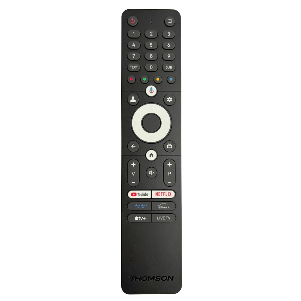 Thomson RC112GU fjernkontroll / Google TV-fjernkontroll / Bluetooth-fjernkontroll