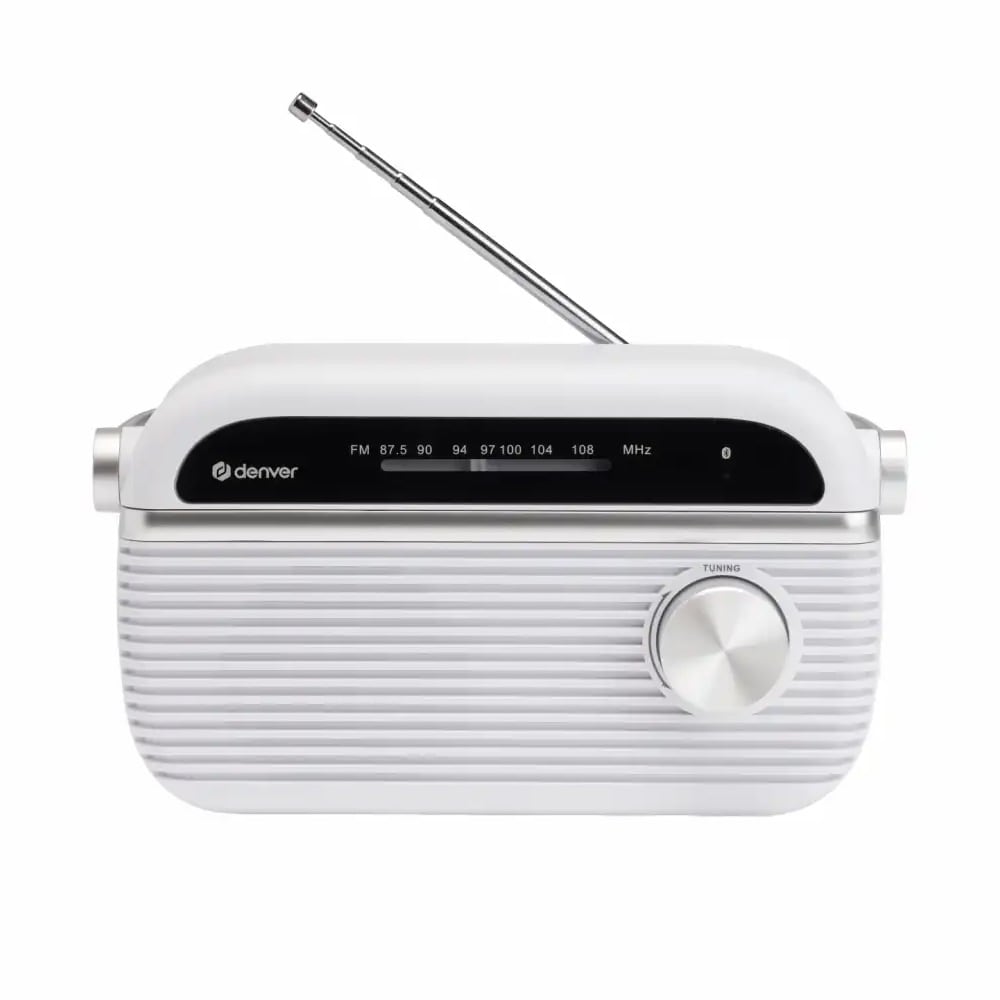FM-radio med Bluetooth – Hvit / FM-radio / Bluetooth-radio