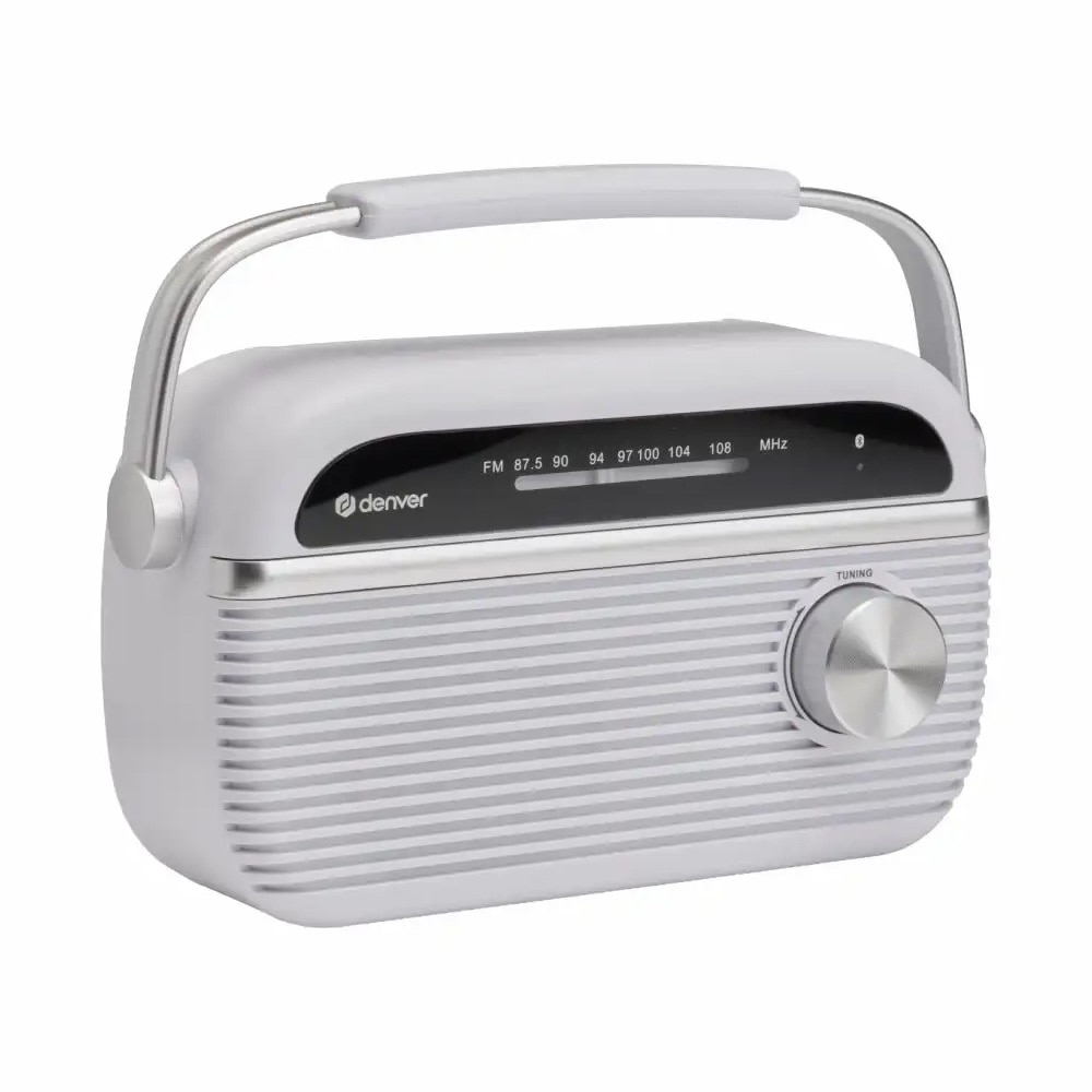 FM-radio med Bluetooth – Hvit / FM-radio / Bluetooth-radio