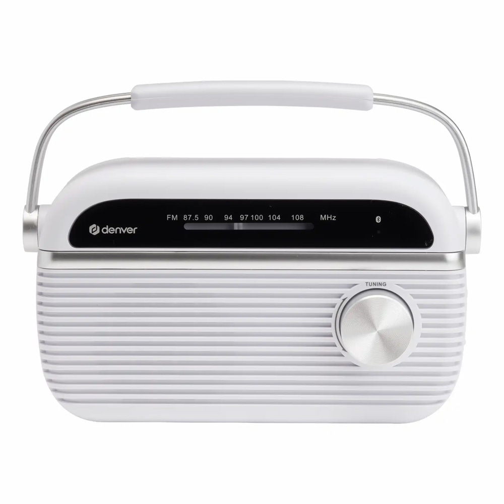 FM-radio med Bluetooth – Hvit / FM-radio / Bluetooth-radio