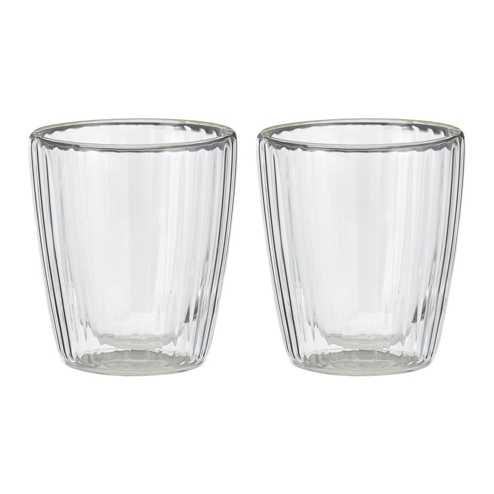 Dobbelveggede kaffeglass 250 ml, 2-pakning / Termoglass / Dobbelveggede kaffeglass