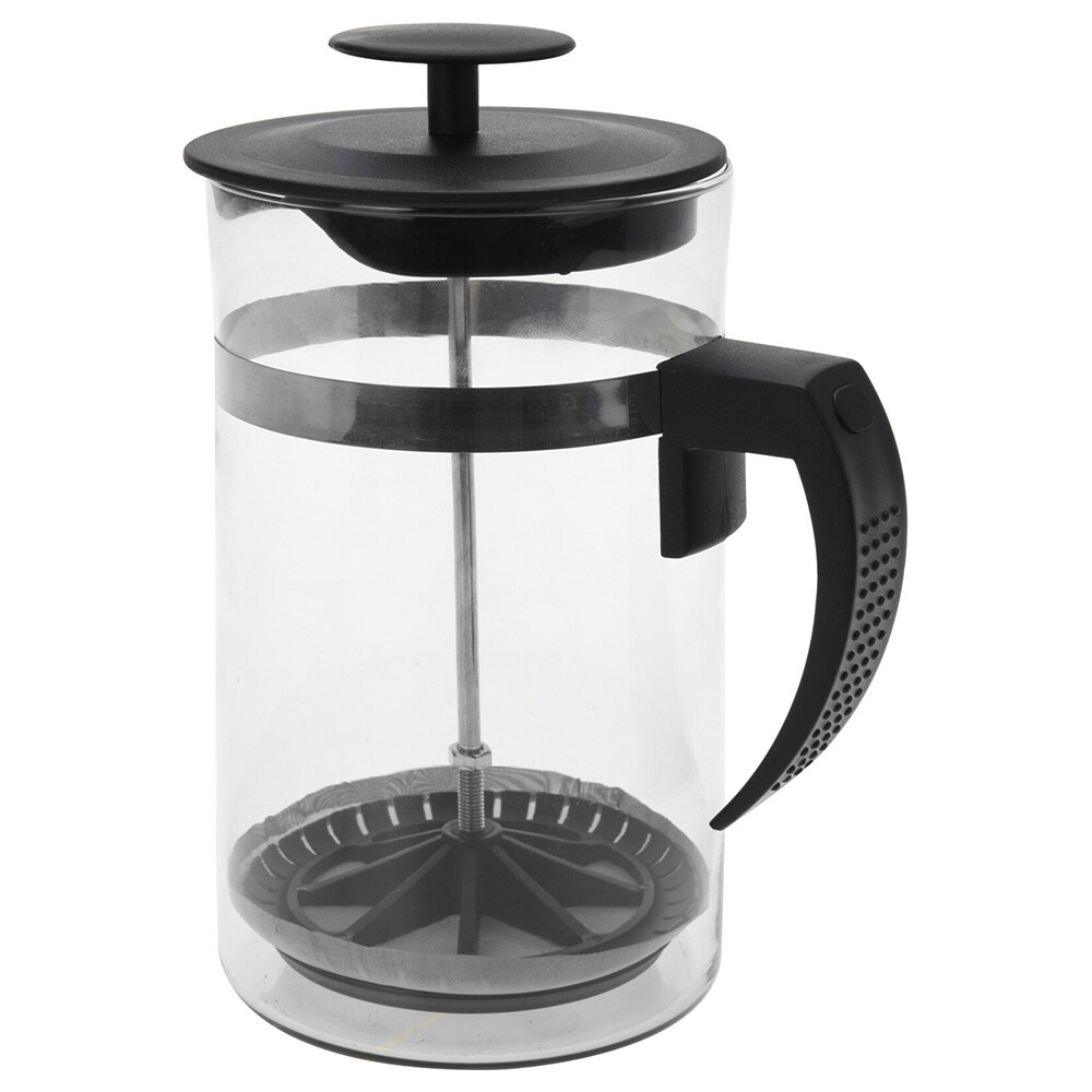 Kaffekanne i glass, 1 liter – Svart / Fransk press / Kaffekanne