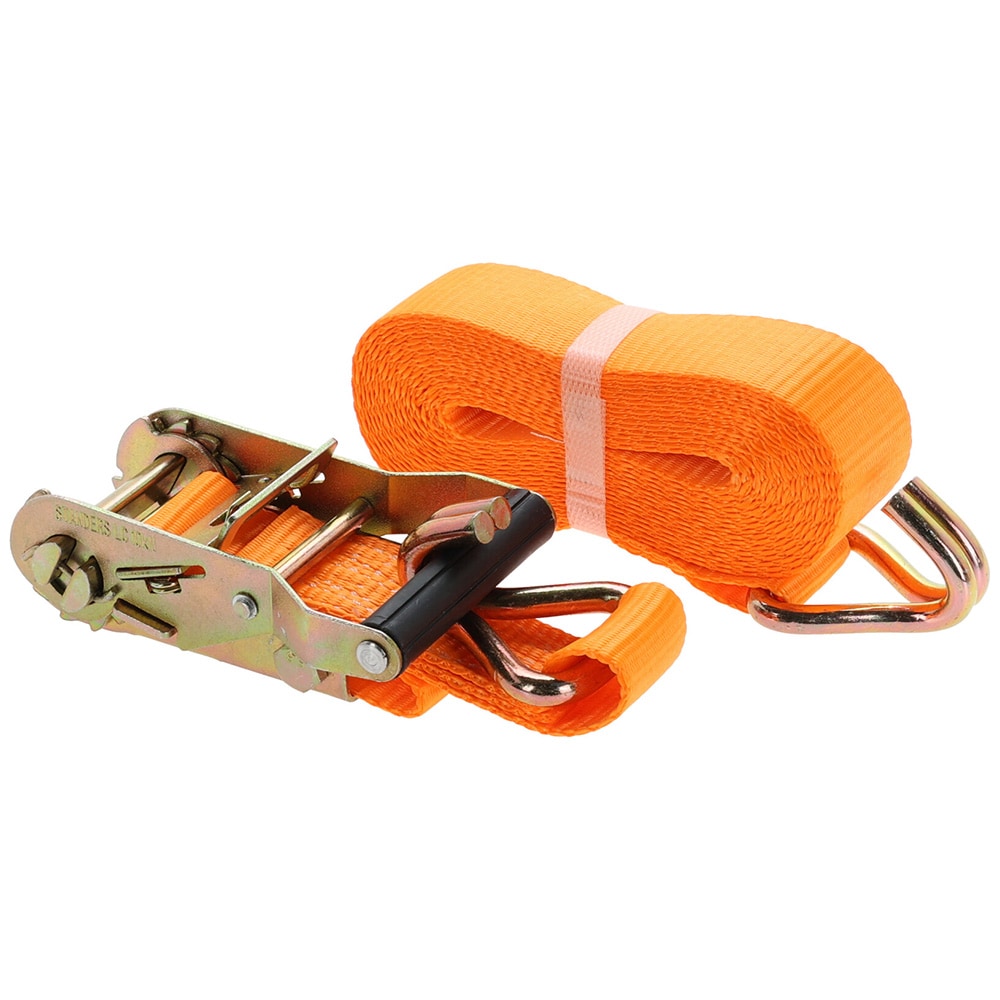 Surringsbånd med låsekrok 38 mm x 5 m – Oransje / Lastsikring / Surringsbånd