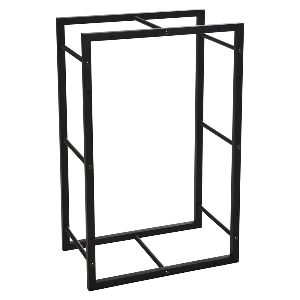 Vedstativ i metall 45x28x70 cm – Svart / Vedstativ / Vedoppbevaring