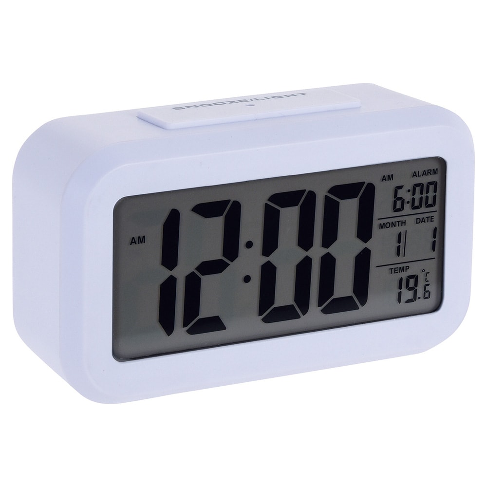 Digital vekkerklokke med bakgrunnsbelysning og snooze-funksjon / Vekkerklokke / Digital vekker