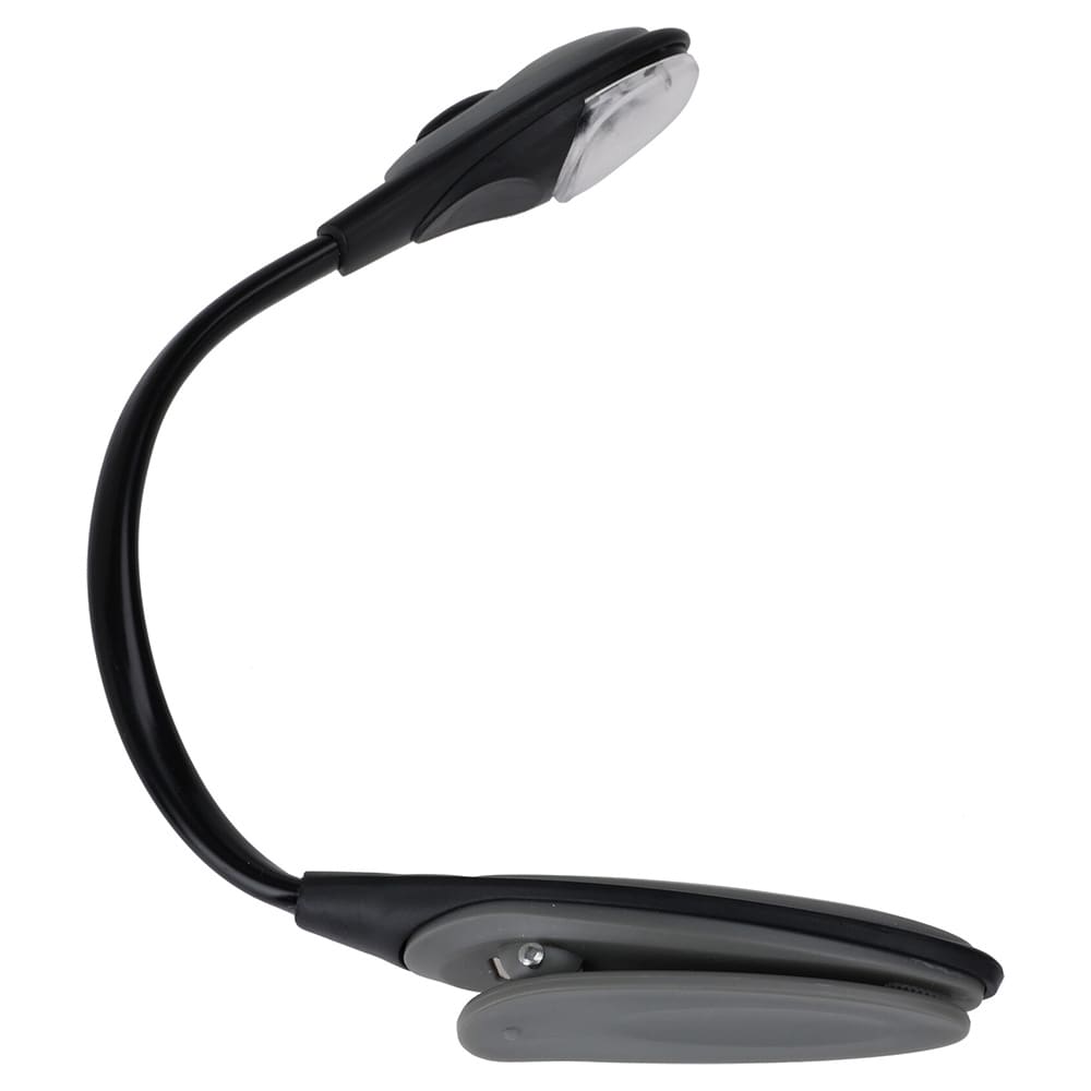 Leselampe for bøker med klemme – Grå / Boklampe / LED-leselampe