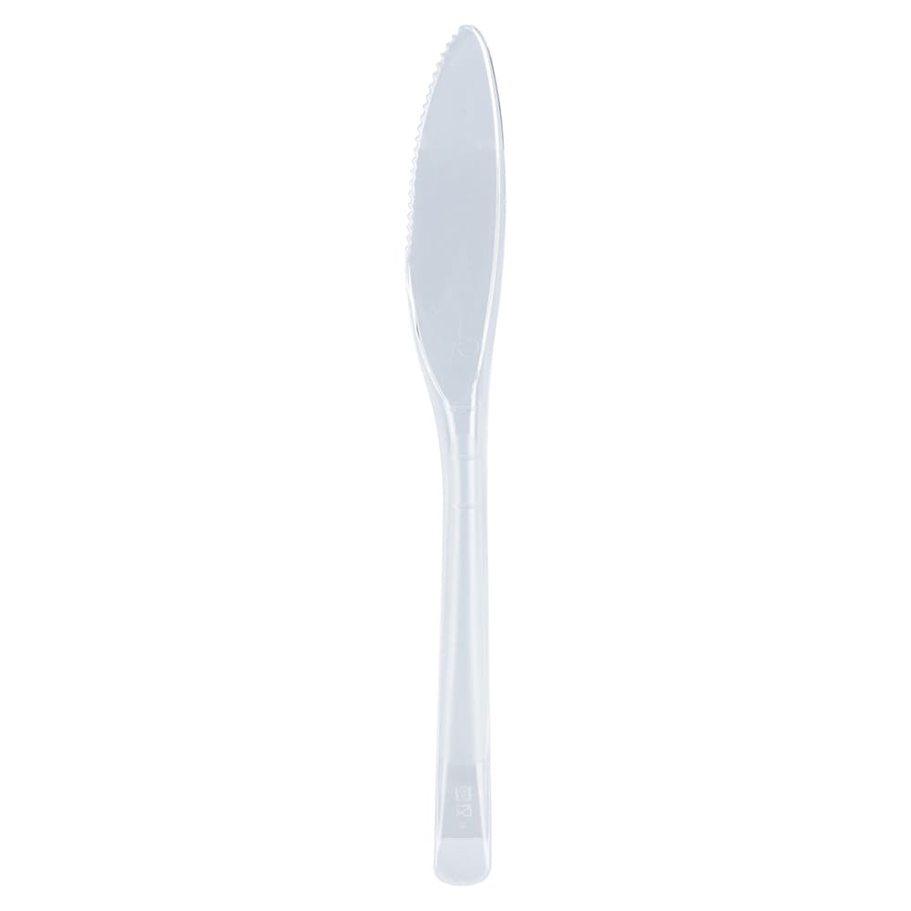 50-pakning med gjenbrukbare plastkniver, 17,5 cm – Gjennomsiktige / Plastkniver / Gjenbrukbart bestikk