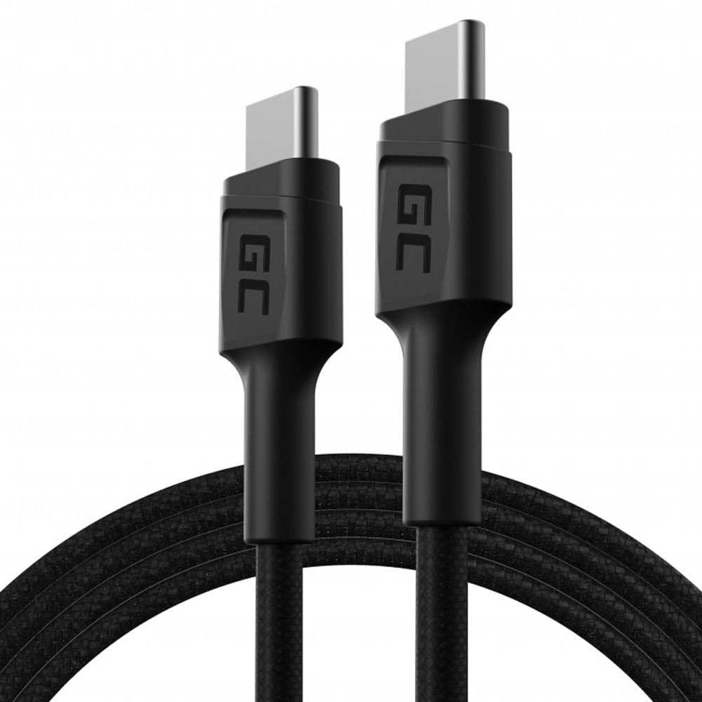 Green Cell PowerStream USB-C-kabel 120 cm med PD (60 W), 480 Mbps, Ultra Charge, QC 3.0 / USB / ledning