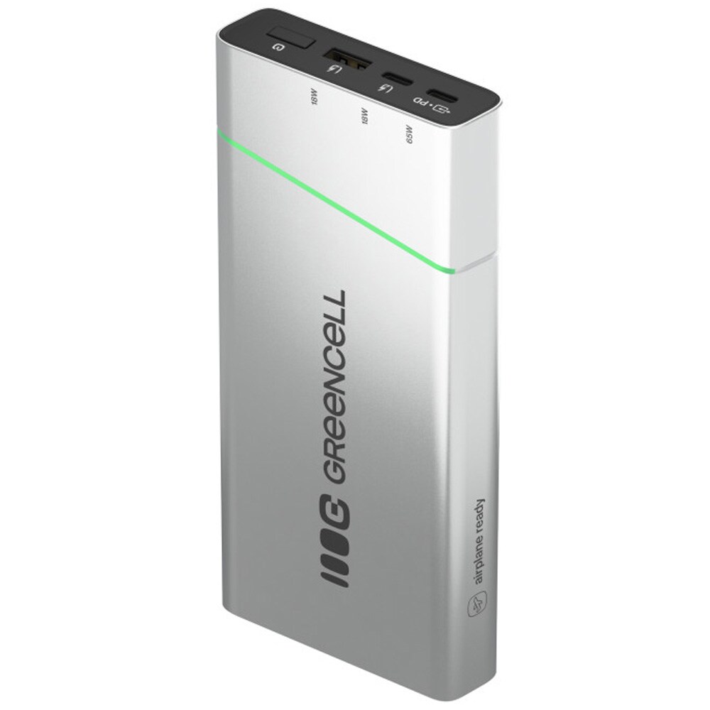 Green Cell PowerPlay Pro powerbank 20 800 mAh / lader 65 W med USB-C PD og Quick Charge 3.0