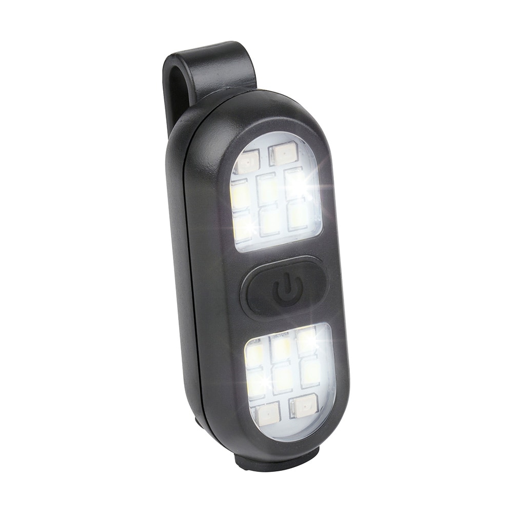 LED-klipslampe, oppladbar – Svart / Klipslampe / Leselampe med klipsfeste