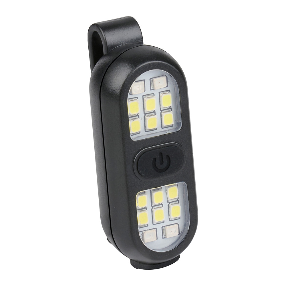 LED-klipslampe, oppladbar – Svart / Klipslampe / Leselampe med klipsfeste
