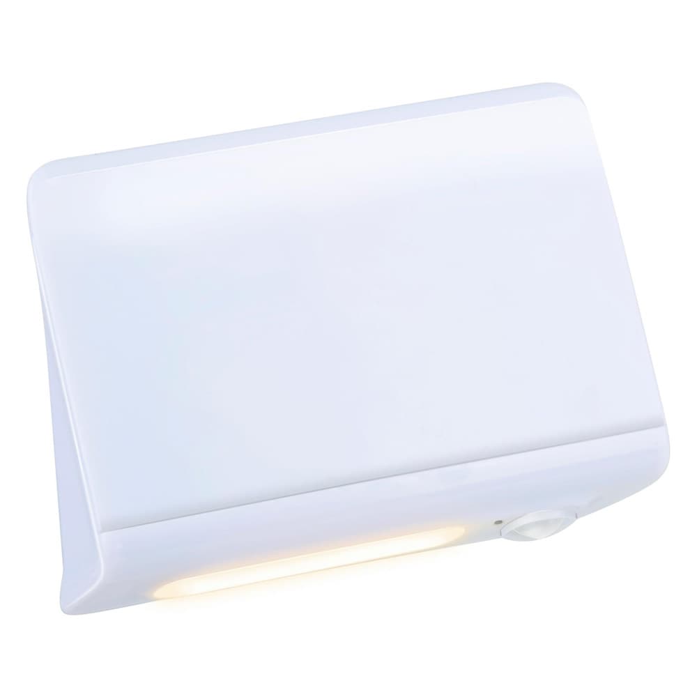 LED-lampe med bevegelsessensor og varmhvit belysning – Svart / Bevegelsessenserstyrt LED-lampe / LED-lampe for veggmontering