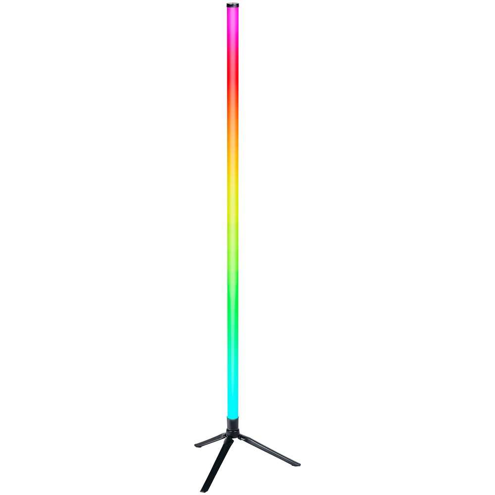 Gulvlampe med RGB, 120 cm, med stativ / RGB-gulvlampe / Gulvlampe med trefotsstativ