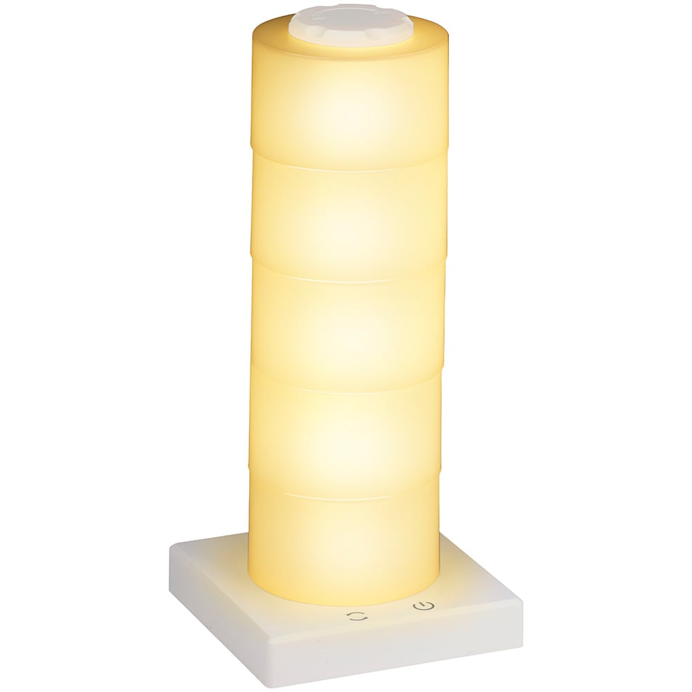 Stemningslampe med fargeskift, 26 cm, rund / Multicolor LED-lampe / Rund stemningsbelysning