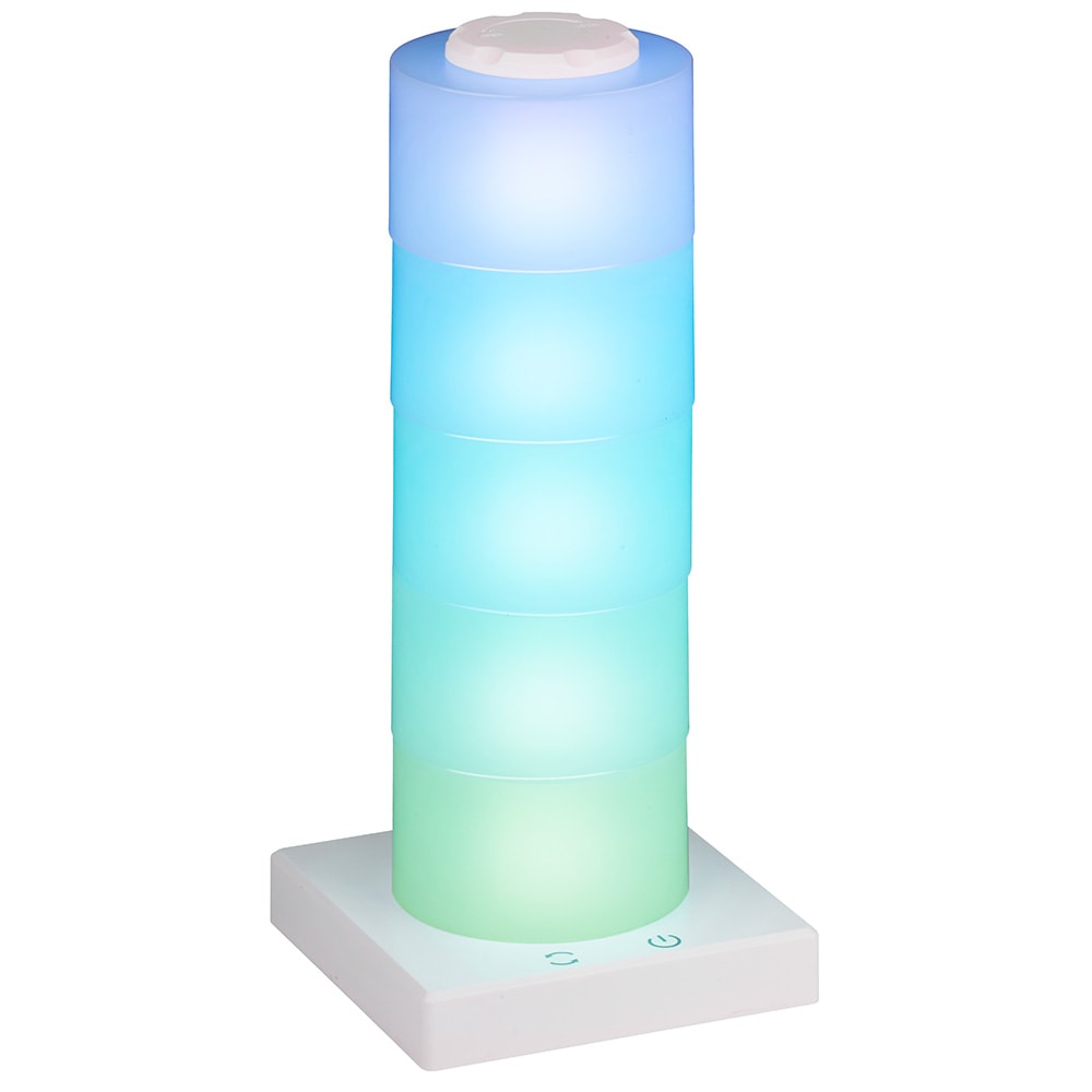 Stemningslampe med fargeskift, 26 cm, rund / Multicolor LED-lampe / Rund stemningsbelysning