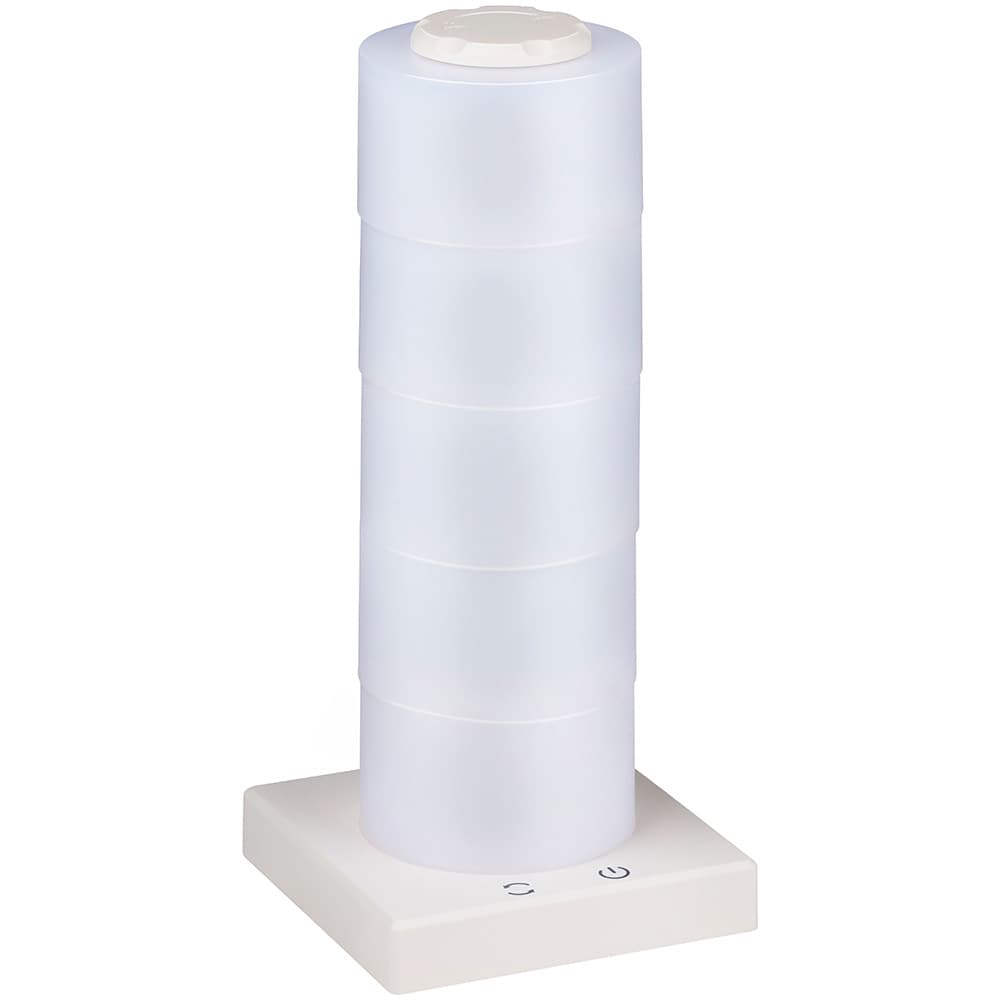Stemningslampe med fargeskift, 26 cm, rund / Multicolor LED-lampe / Rund stemningsbelysning