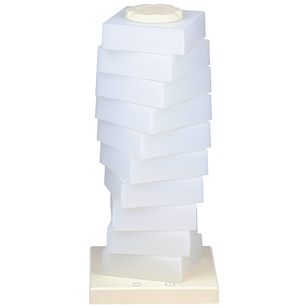 Stemningslampe med fargeskift, 26 cm, firkantet / Multicolor LED-lampe / Firkantet stemningsbelysning