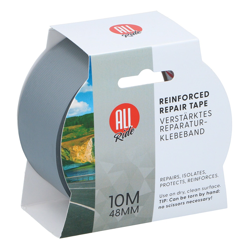 Sølvteip 10 m x 48 mm / Forsterket reparasjonsteip / Selvklebende sølvteip