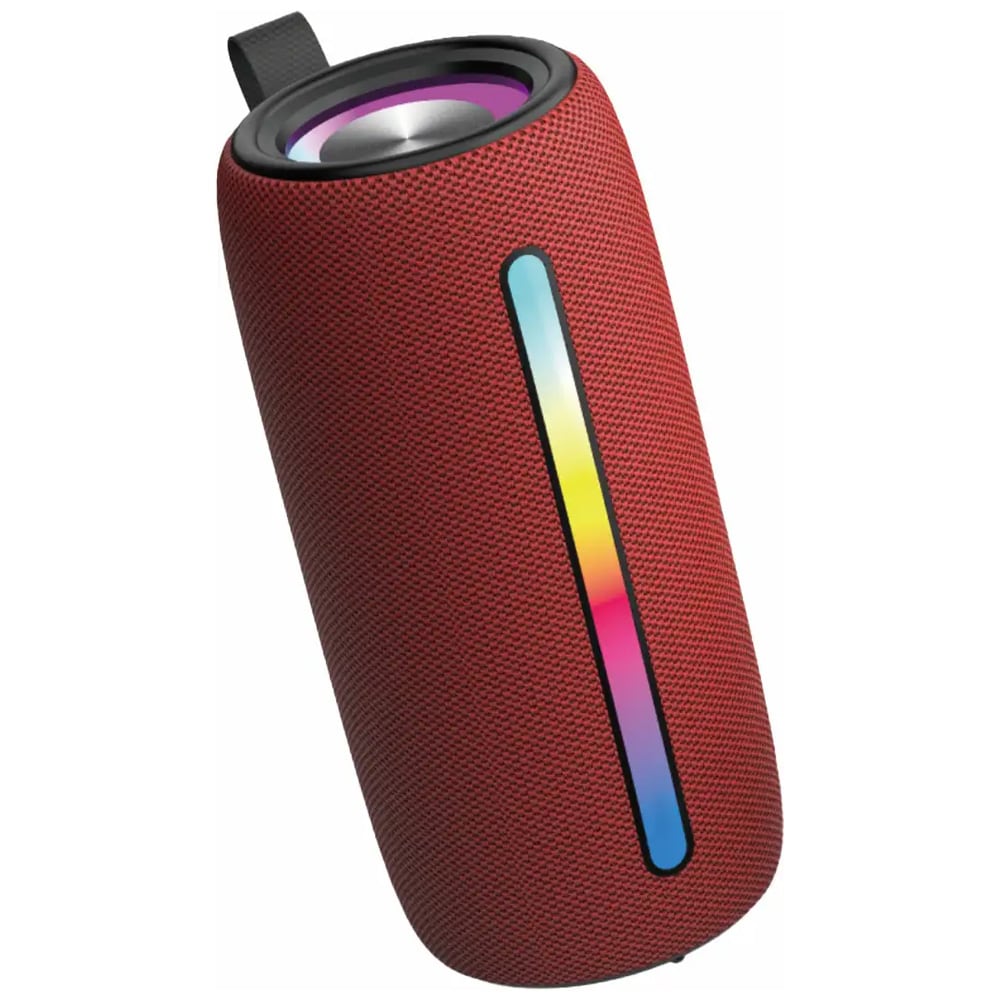 Denver BTL-360BD Bluetooth-høyttaler – Rød / trådløs høyttaler / bærbar høyttaler