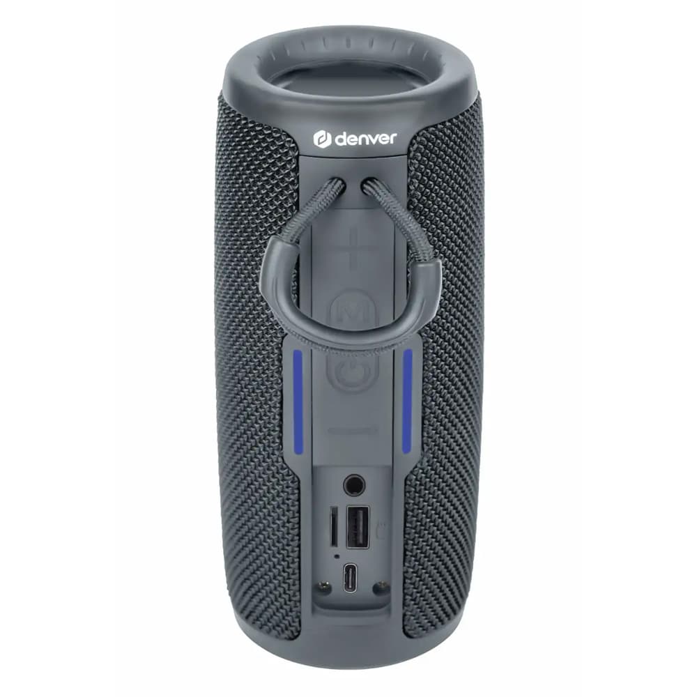 Denver BTV-150GR Bluetooth-høyttaler – Grå / trådløs høyttaler / bærbar høyttaler