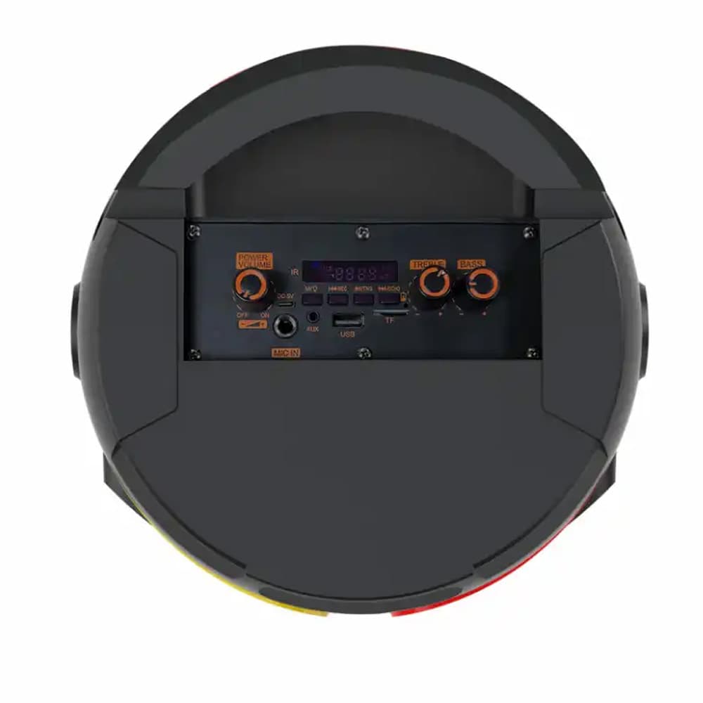 Denver BPS-355 festhøyttaler / Bluetooth-høyttaler med LED-lys, karaoke, TWS og hjul