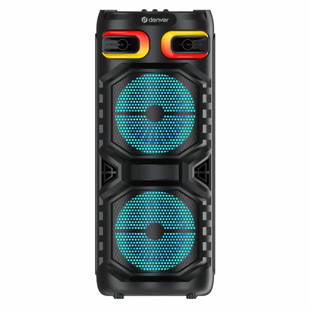 Denver BPS-355 festhøyttaler med LED / Bluetooth-høyttaler / karaokehøyttaler